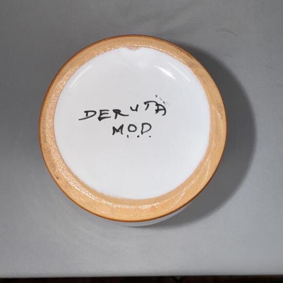 Deruta Italian Handpainted Lemon & Floral Vase - Picture 3 of 5